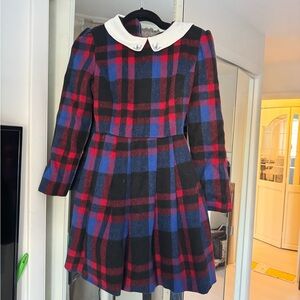Winter dress teenager women warm long sleeve casual formal